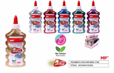 [8435464155959] COLLA C/GLITTER COL.ASS. 177ML