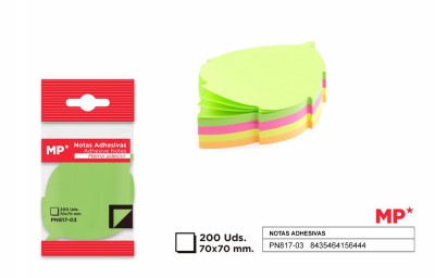 [8435464156444] FOGLIETTI ADESIVI RIMOVIBILI 7*7CM 200F COL. AS