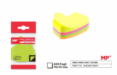 [8435464156451] FOGLIETTI ADESIVI RIMOVIBILI 7*7CM 200F COL. AS