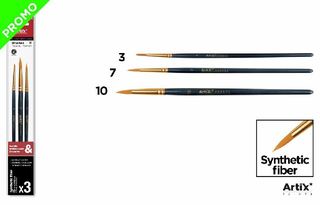 [8435464156635] ARTIX SET PENNELLI PROF 19.5CM 3PZ ASSORT BLU