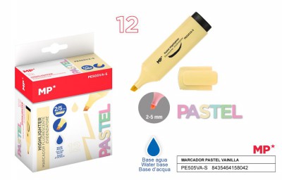 [8435464158042] EVIDENZIATORE 2-5MM GIALLO PASTELLO