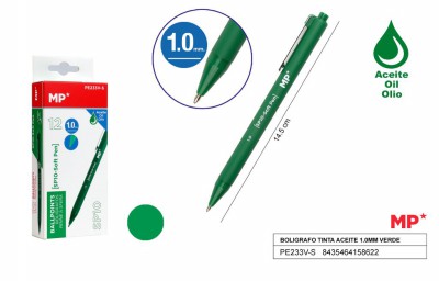 [8435464158622] PENNE A SFERA SOFT VERDE 12PZ MP