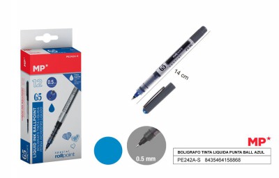 [8435464158868] PENNA INCHIOSTRO LIQUIDO CON PUNTA SFERA BLU