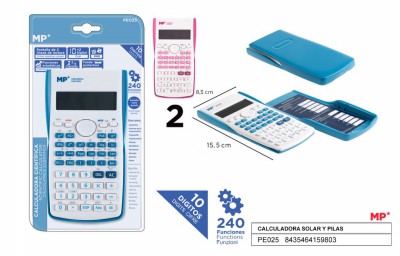 [8435464159803] CALCOLATRICE SCIENTIFICA 12CIFRE 155*85MM COL.