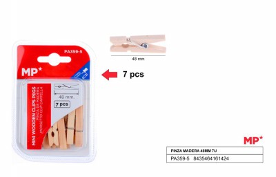 [8435464161424] MOLLETTE IN LEGNO 48MM CONF. 7PZ