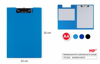 [8435464162209] PORTABLOCCO PVC A4 COL. ASS.