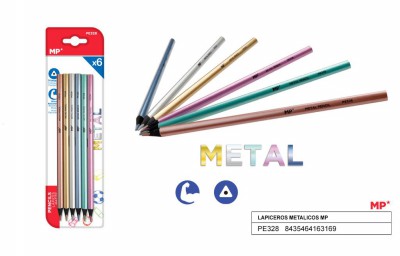 [8435464163169] MATITE METAL HB TRIANGOLARI 6PZ