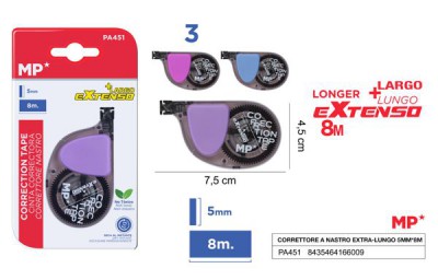 [8435464166009] CORRETTORE A NASTRO 5MM*8M