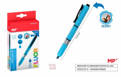 [8435464166924] MARCATORE FLUORESCENTE RETRATTILE - BLU