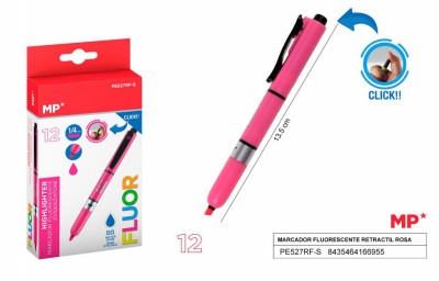 [8435464166955] MARCATORE FLUORESCENTE RETRATTILE - ROSA