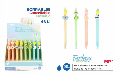[8435464171164] SET DI PENNE CANCELLABILI FANTASIA 0.5MM 48PZ MP