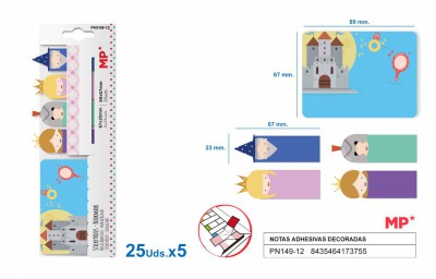 [8435464173755] SET DI SEGNA PAGINE IN CARTA 7X25FOGLI REGNO