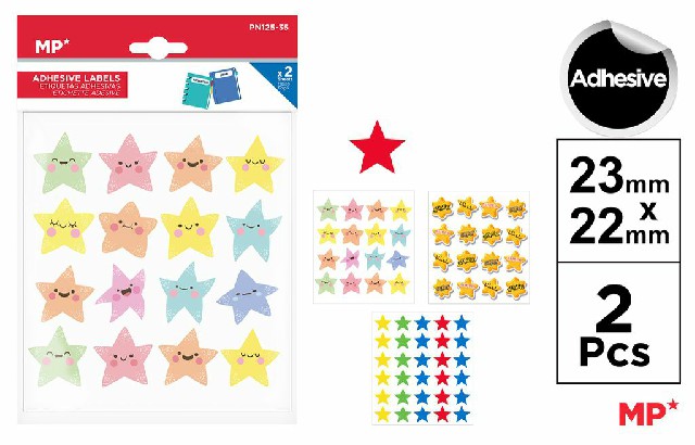 [8435464175292] ETICHETTE ADESIVE 23X22MM STELLE