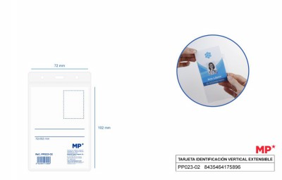[8435464175896] PORTA BADGE VERTICALE 102*72MM