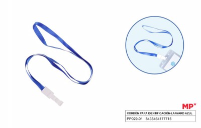 [8435464177715] CORDONCINO PER PORTABADGE BLU