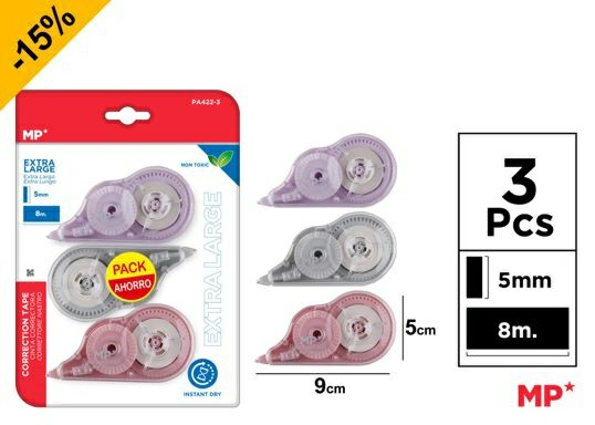 [8435464213437] CORRETTORE A NASTRO 5MM*8M 3PZ