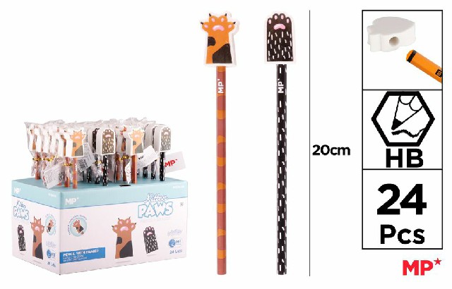 [8435464215066] EXPO MATITE HB CON GOMMA ZAMPE 24PZ