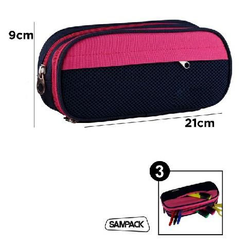 [8435464222873] ASTUCCIO A 3 CERNIERE BICOLORE ROSA SAMPACK