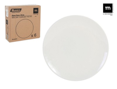 [8435476203815] PIATTO PIANURA 26CM MONACO IVORY LUCENTEZZA