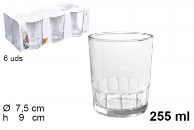 [8435509100074] PACK 6 BICCHIERI ACQUA CANDANCHU 255ML