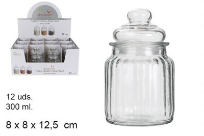 [8435509104850] BARATTOLO DI VETRO DEC. VERT. 300ML