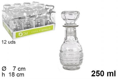 [8435509105086] BOTTIGLIE VETRO PER LIQUORE NANCY 250ML