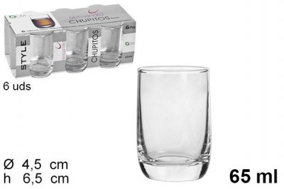[8435509106649] SET 6 BICCHIERINI CHUPITO ORUJO65ML