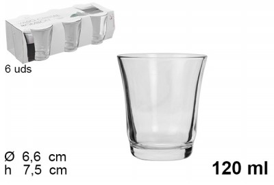 [8435509108186] PACK 6 BICCHIERI CAFFE 120ML