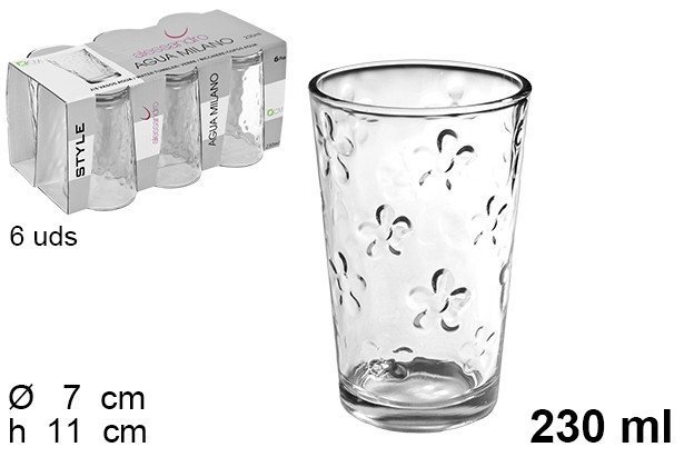 [8435509116891] BICCHIERE MILANO 230ML