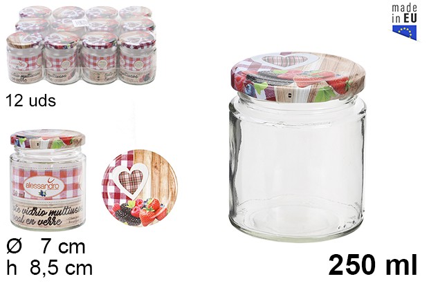 [8435509117997] BARATTOLO IN VETRO MULTIUSO 250 ML