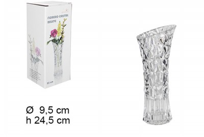 [8435509118246] VASO FIORI VETRO 25CM