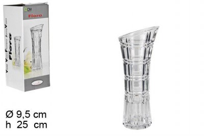 [8435509118277] VASO FIORI VETRO 25CM