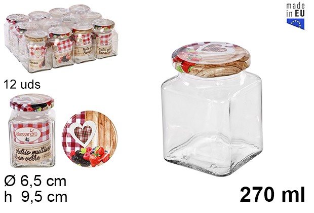[8435509119175] BARATTOLO DI VETRO 270ML