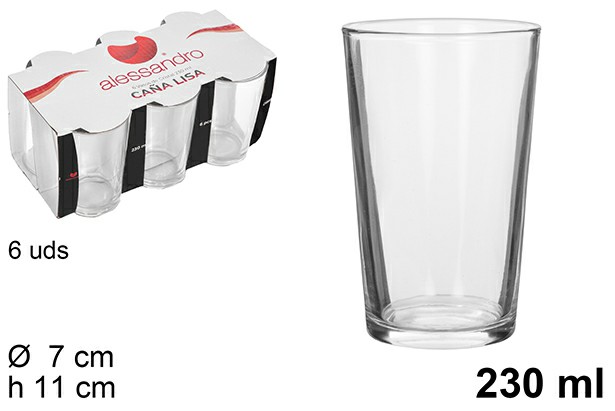 [8435509124513] PACK 6 BICCHIERI BIRRA LISA 230ML