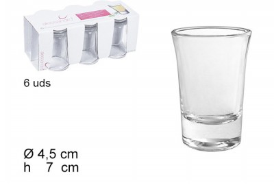 [8435509124520] SET 6 BICCHIERINI CHUPITO FLORENCIA 60ML