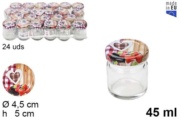 [8435509132150] BARATTOLINO VETRO CON TAPPO 45ML