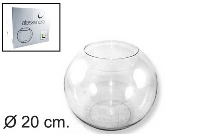 [8435509152509] BOCCIA IN VETRO PER PESCI D20CM