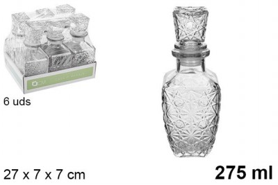 [8435509154312] BOTTIGLIA VETRO PER LIQUORI TURIA 275ML