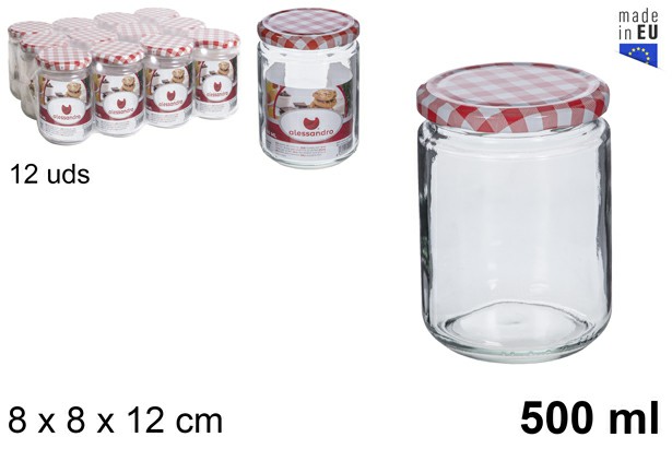 [8435509155968] BARATTOLO DI VETRO 500ML