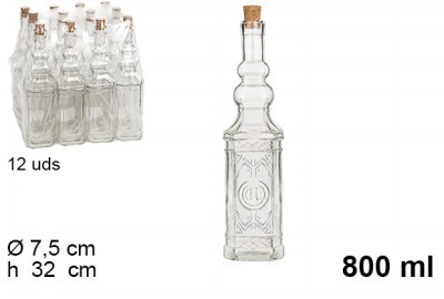[8435509156057] BOTTIGLIA DI VETRO 800ML