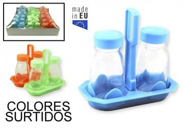 [8435509157894] SET SALE E PEPE COLORATI 12,5X6,5XH11,5CM