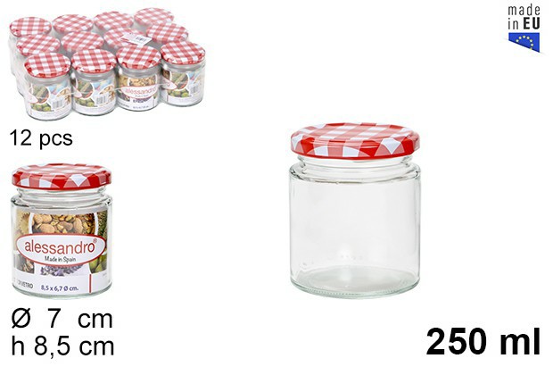 [8435509157924] BARATTOLO VETRO 250ML