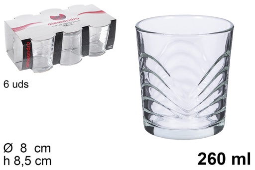 [8435509161761] BICCHIERE DI VETRO IBIZA 260ML