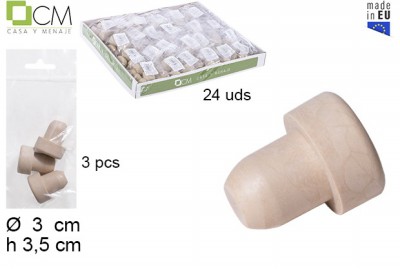 [8435509176598] SET 3 TAPPI IN PLASTICA D2X3CM