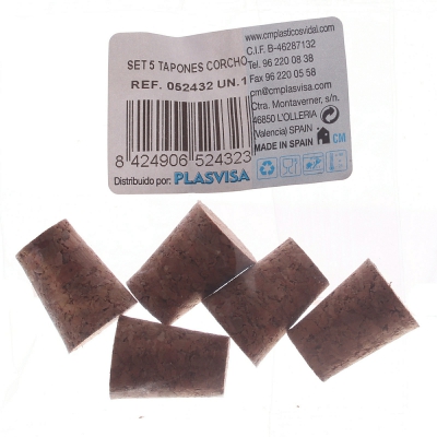 [8435509186504] 5 TAPPI DI SUGHERO D1,5CM