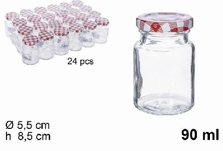 [8435509198552] BOTE CRISTAL REDONDO TAPA VICHI 90ML.