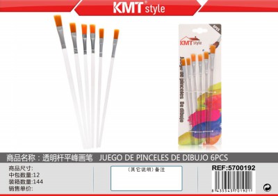 [8435545701921] PENNELLI PER DISEGNO PUNTA PIATTA 6PZ
