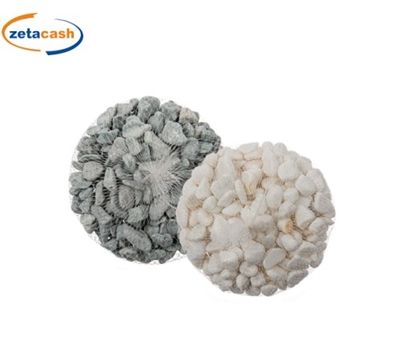 [4029811376414] PIETRE DECORATIVE, CA. 10-12 MM, GRIGIE E BIANCHE
