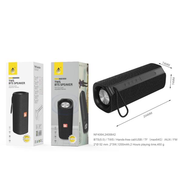 [8435606703147] CUSTODIA PER ALTOPARLANTE BLUTOOTH 6W, CON FUNZION