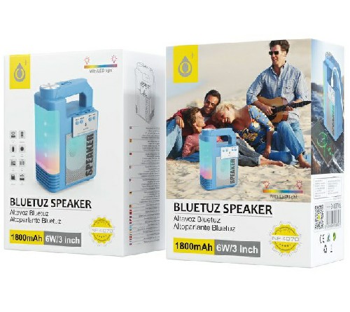 [8435606706827] ALTOPARLANTE BLUETOOTH 5.0 CON FUNZIONE ACCENDINO